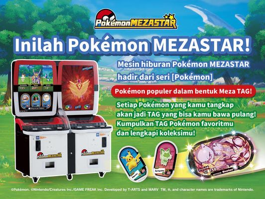 Mesin hiburan Pokémon Mezaster yang baru akan diperkenalkan secara berurutan mulai April 2025!